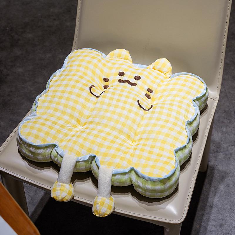 Cute Toast Cushion: Comfy Seat Pad for Office, Student, or Home Use