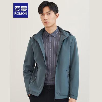 Men's Business Casual Detachable Hood Jacket S1J010207