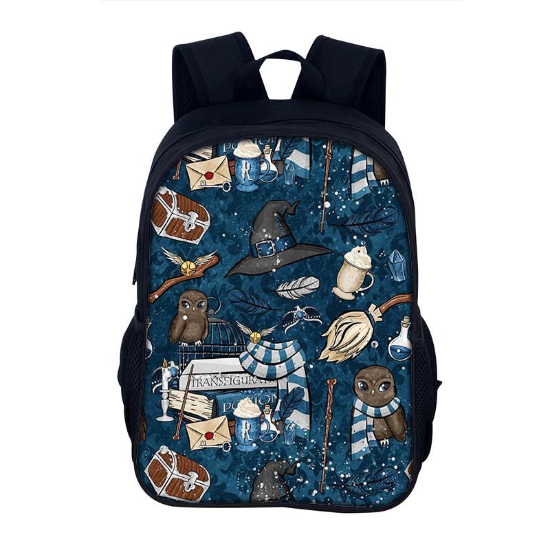 Harry Potter Student Backpack Nylon School Bag With Padded Laptop Compartment For Boys And Girls