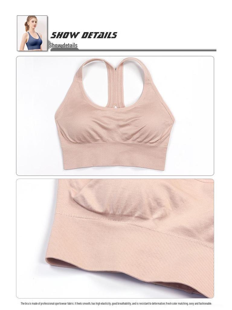 Grenzüberschreitender Damen-Sport-BH in Übergröße, kabellos, schönes Rückendesign, stoßfest, Weste für Fitness