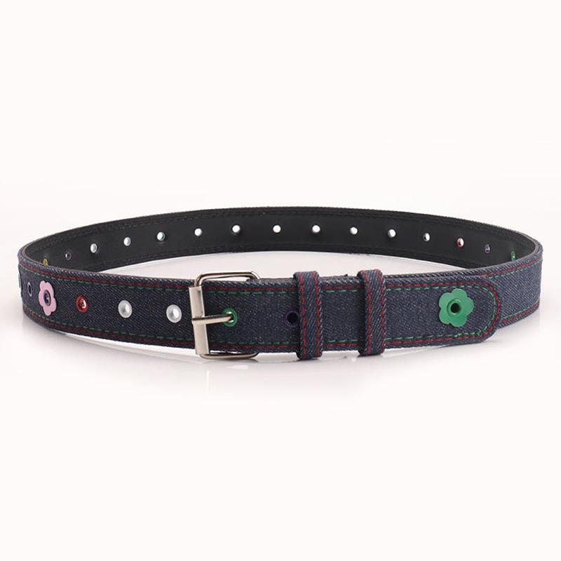 Women'S Y2K Belt With Plaid Denim Jeans Decoration Dopamine Belt Accessories For American Hot Girl