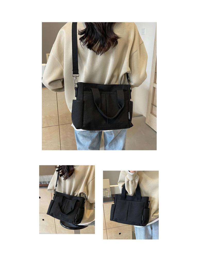 Women's Original Literary Crossbody Canvas Shoulder Bag - Thickened, Casual, Portable Tote for Student Commute