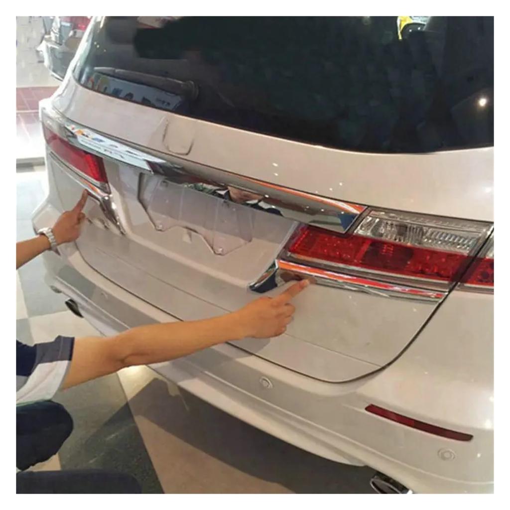 Kompatibel med Muzhen Store Odyssey 2013-2014 RB3 Bakljus Formad Galvaniserad Ljus List Bagagelucka Baklampa Nedre Dekorationslist