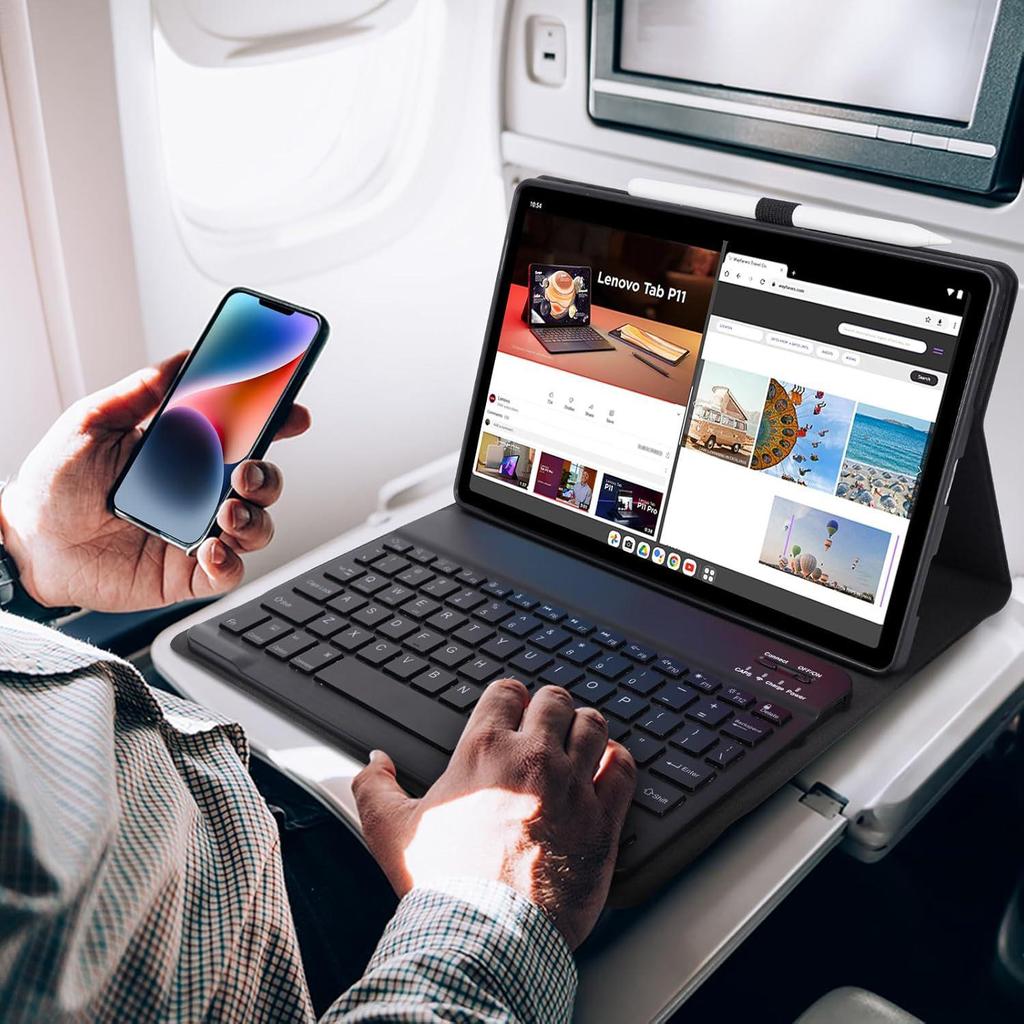 Lenovo Xiaoxin P11/M10 Plus Tablet Case with Backlit Bluetooth Keyboard