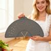 Food Grade Splatter Cover Foldable Silicone Splatter Shield Oil Splatter Guard  Cutlet Cooking