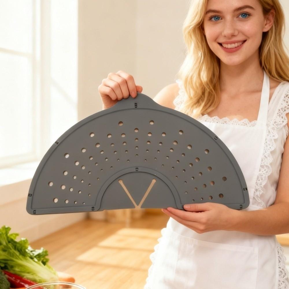 Food Grade Splatter Cover Foldable Silicone Splatter Shield Oil Splatter Guard Cutlet Cooking