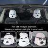 Funny Internet Celebrity Car Seat Headrest Cover Mask with Personality Hat for Special Car Decor.
