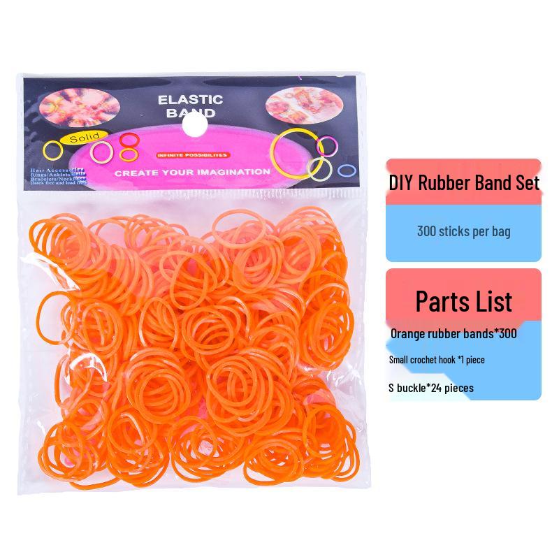 300 Elastici Colorati in Sacchetti per Giocattoli Fai da Te per Bambini e Braccialetti Arcobaleno