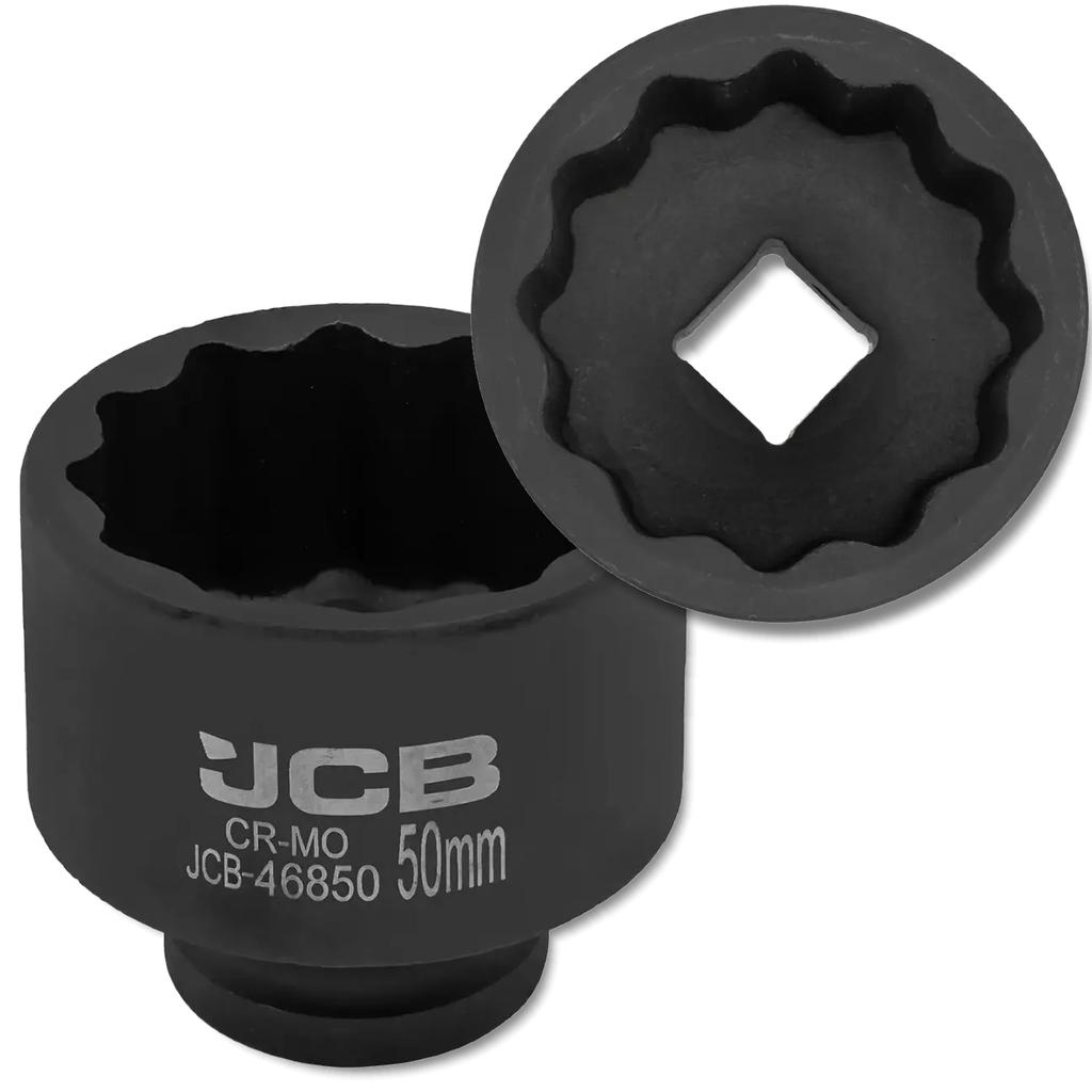 JCB Impact Socket 3/4" 50mm 12-point Cr-Mo Socket Wrench