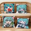 Cushion Cover M-MikuS-ES Soft Case H-HatsuneS-ES Sofa Living Room Home Comfortable Office Cute Decor Cartoon Protective Pillow