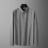 Dibinze Men's Plus Size 100% Cotton Brushed Long-Sleeve Shirt