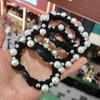 Korean Pearl Bracelet Hair Tie – Two-in-One Accessory, Gentle on Hair, Stylish Headwear & Rubber Band for Ponytails