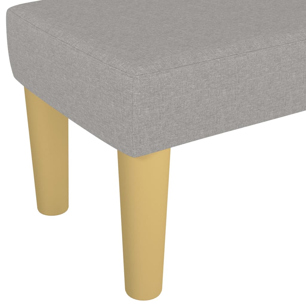 Vidaxl Bench, Light Gray, 100X30X30 Cm, Upholstered with Fabric