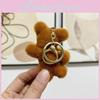 Endearing Plush Teddy Bear Keychain Sweet Stuffed Animal Doll Gift