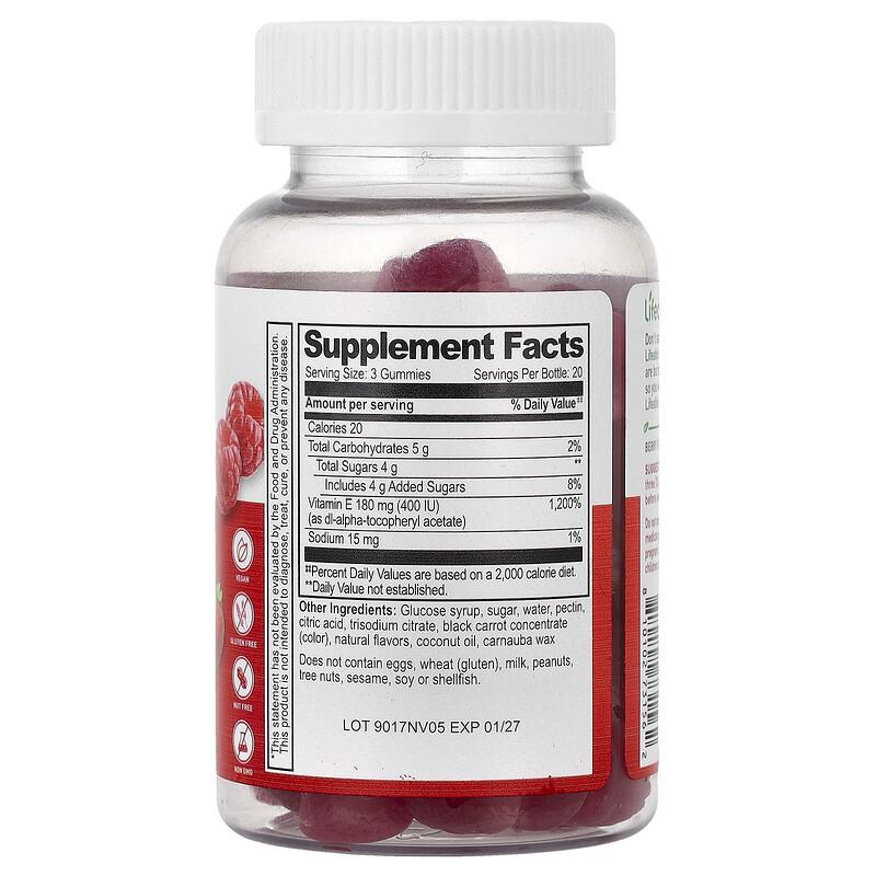 Vitamin E Gummies, Berry, 60 Gummies (60 mg per Gummy)