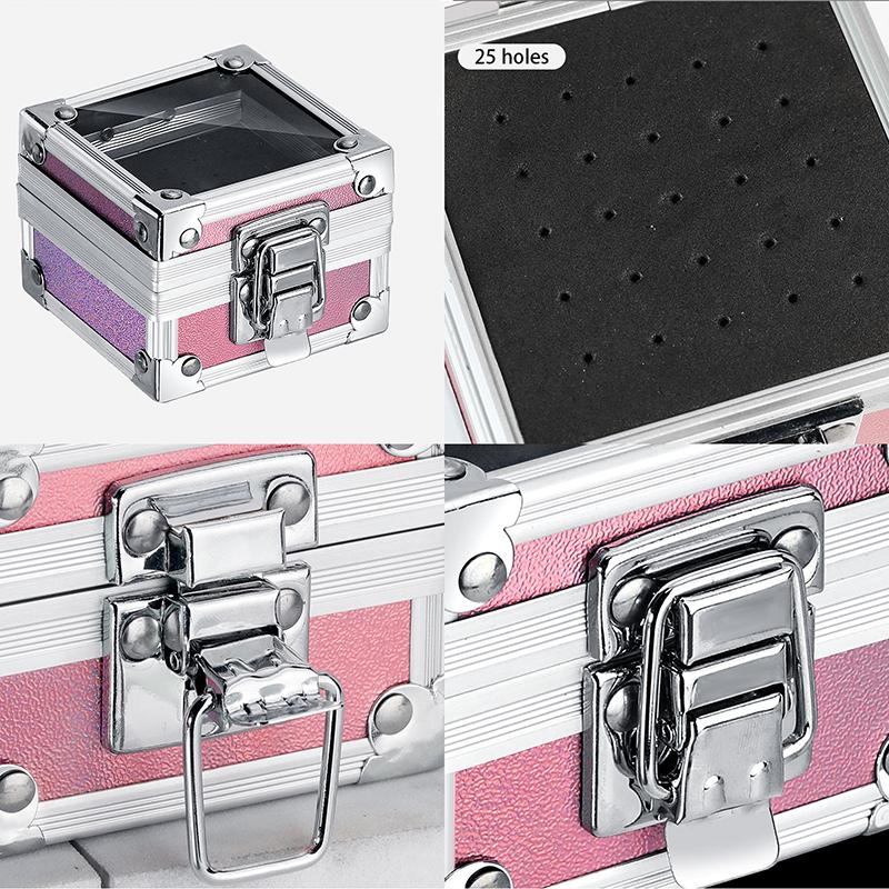 25 Slots Nail Art Grinding Head Bit Holder Displaying Storage Box Nail Drill Bits Holder Container Stand Display Rack