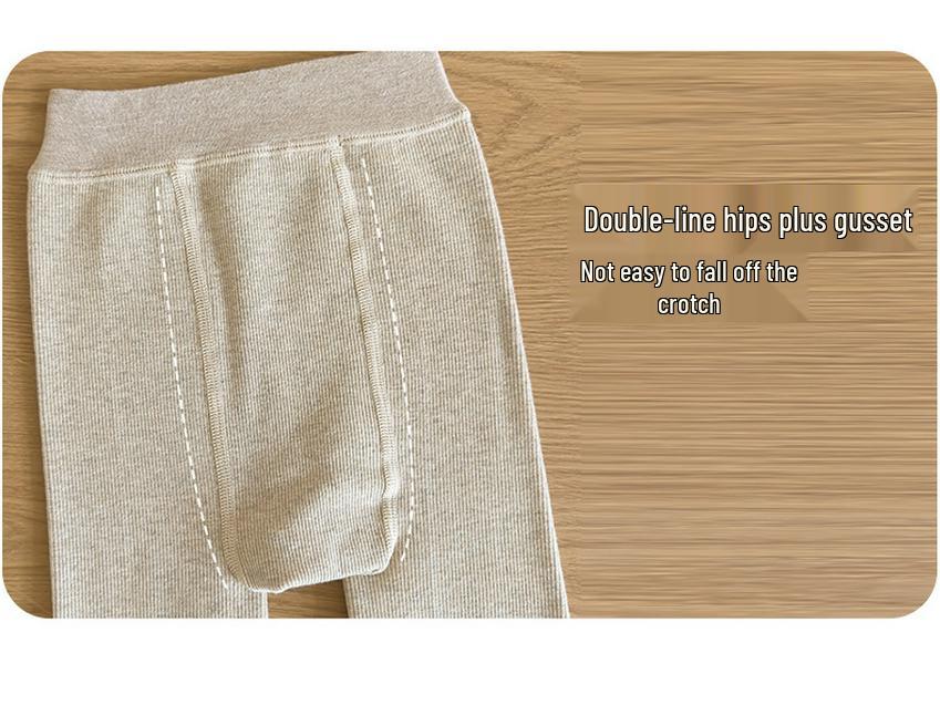 2025 New Korean-Style Girls' Fashion Leggings - Autumn/Winter, Medium-Thickness, Brushed Fleece, Warm Long Pants