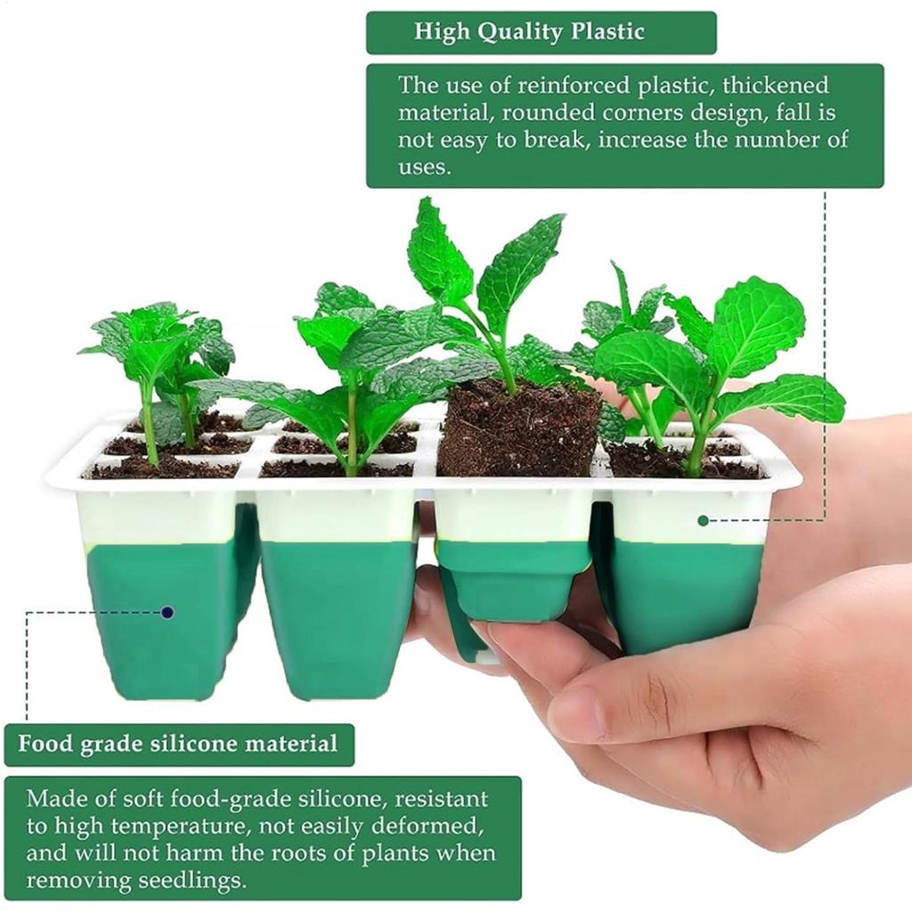 Germination Tray Mini Greenhouse Germination Kit With Humidity Dome Greenhouse Growing Starting Gardening Supplies For Indoor