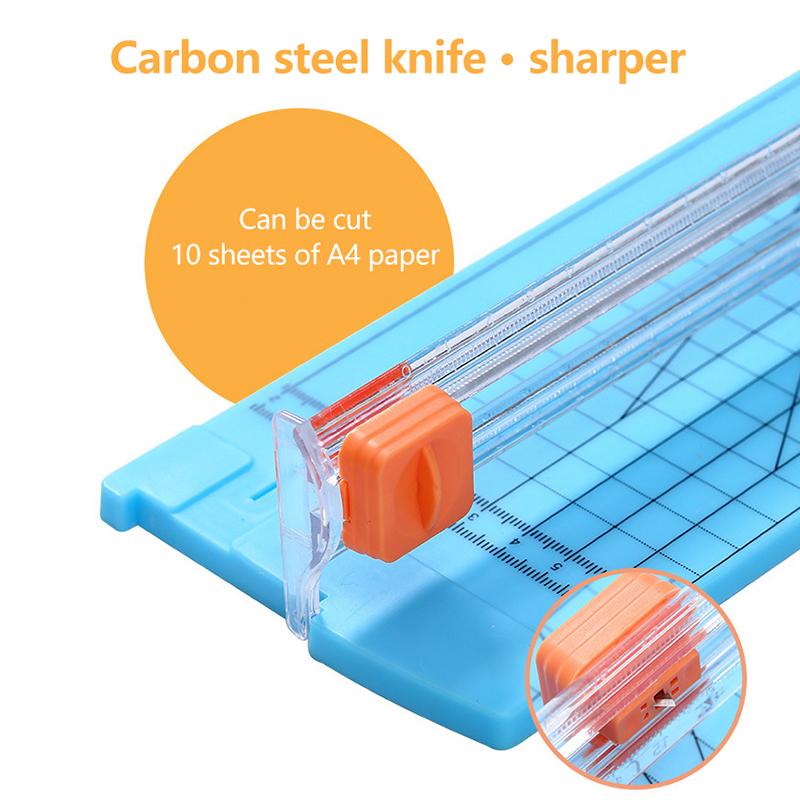 A4 Unidirectional Paper Cutter Accurate Safe Cutting With 5 Extra Blades Cuts 10 Sheet At Once For Craft Scrapbooking Office Use