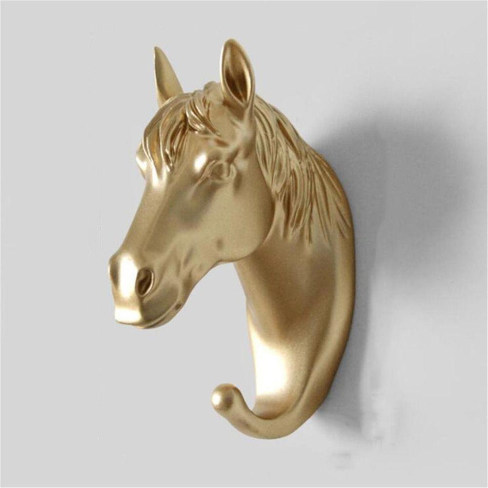 Resin Animal Head Decorative Hook Wall Mounted Storage Rack Wall Hanging Decoration  Home