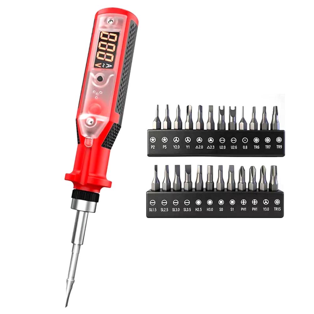 

Intelligent Voice Digital LCD Voltage Tester, Phillips-Screwdriver, Circuit Breakpoint Sensor Tester, LED Illumination