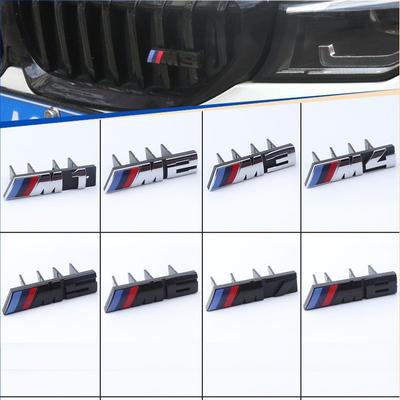 3D Car Front Grille M Badge Emblem Decoration Accessories For Performance M E46 E90 F20 E39 F10 X3 E83 E61 E91 E87 E60 E93