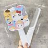 Takoyaki Sanrio Extracted Makeup Mirror Hello Kitty My Melody Handheld Mirror Comb For Women Portable Girls Gift Massage Styling