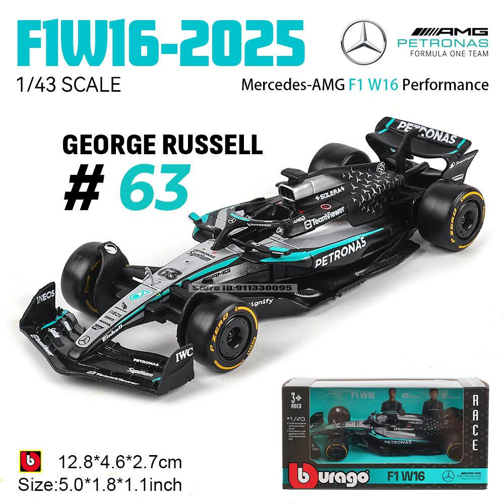 Bburago 1:43 2025 F1 BWT Alpine Formula One Team #10 Pierre Gasly #43 Franco Colapinto Alloy Car Die Cast Model Toy Collectible