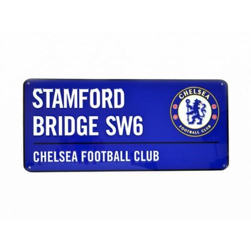 Chelsea FC Official Football Colored Metal Street Sign