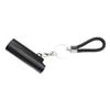Lighter Holder Keychain with Spring Clip Retractable Metal Portable for Backpack Pocket Black