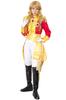 [NOOLOR] The Rose of Versailles Oscar Military Uniform, Captain of the Imperial Guard Cosplay Costume (Size M, Red)