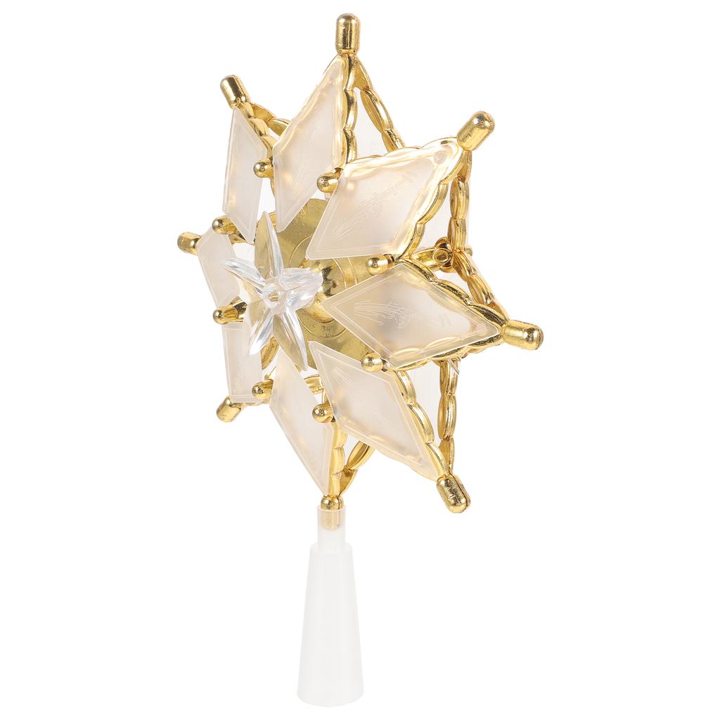Christmas Tree Topper Lighted LED Decoration Lights Five-pointed Star Treetop Ornament