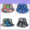 Spring Summer Flower Leaf Print Fisherman Hat With Sunshade For Casual Wear