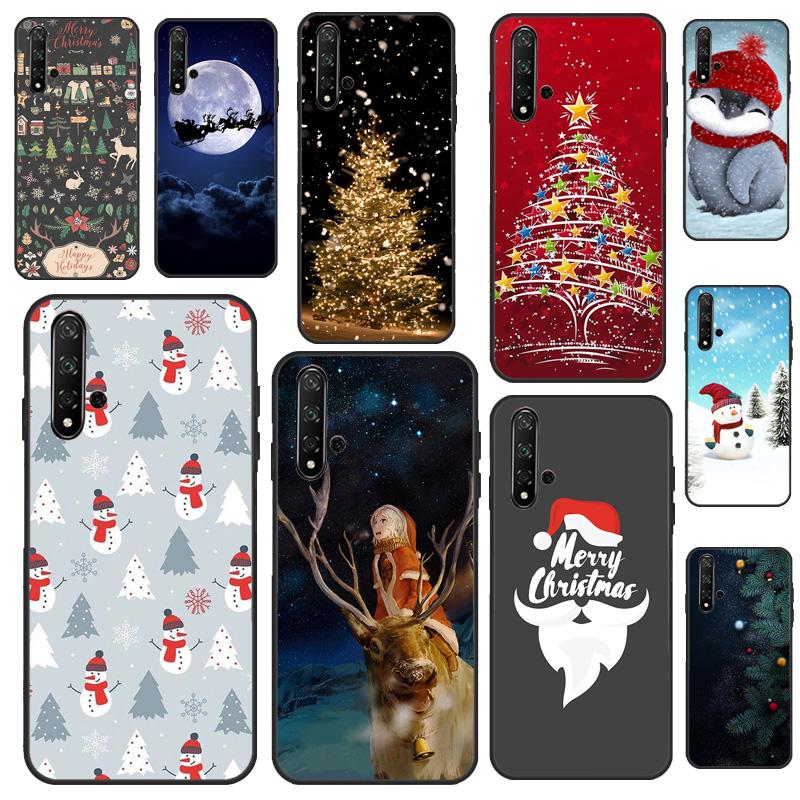 Merry Christmas Case For Huawei P30 P20 P40 P60 Pro P Smart Nova 9 5T Honor Magic 5 Lite X8 X9a 50 70 Cover