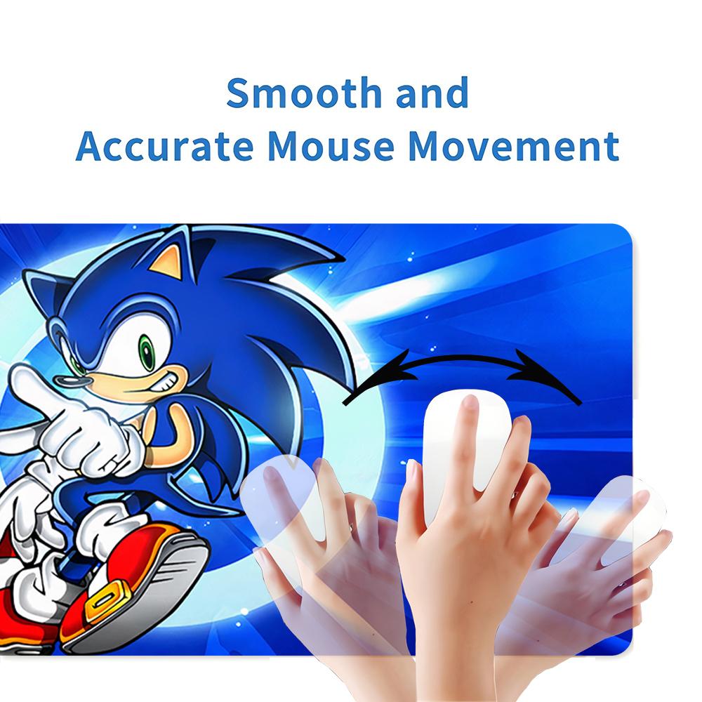 Sonic Adventure Large Gaming Mouse Pad Nonslip Rubber Base Waterproof Desk Mat For Office Pc Laptop