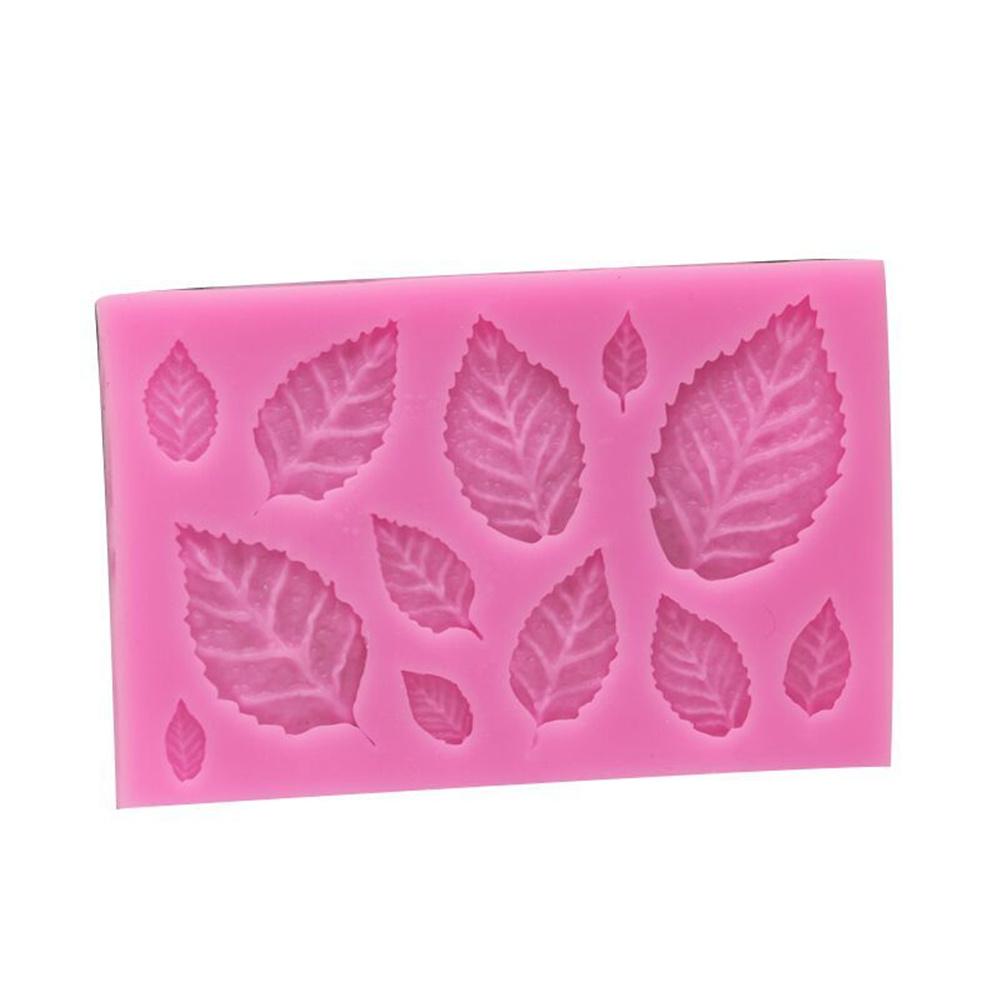 Silicone Leaf Shaped Fondant Cake Mold Kitchen Baking Mold Cake Decorating Moulds Modeling Tools