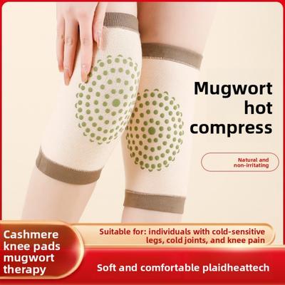 Autumn and Winter Warm Ai Grass Cotton Knee and Leg Protectors for Old Cold Legs, Joint Warmth and Anti Cold Cotton Ai Grass Knee and Leg Protectors