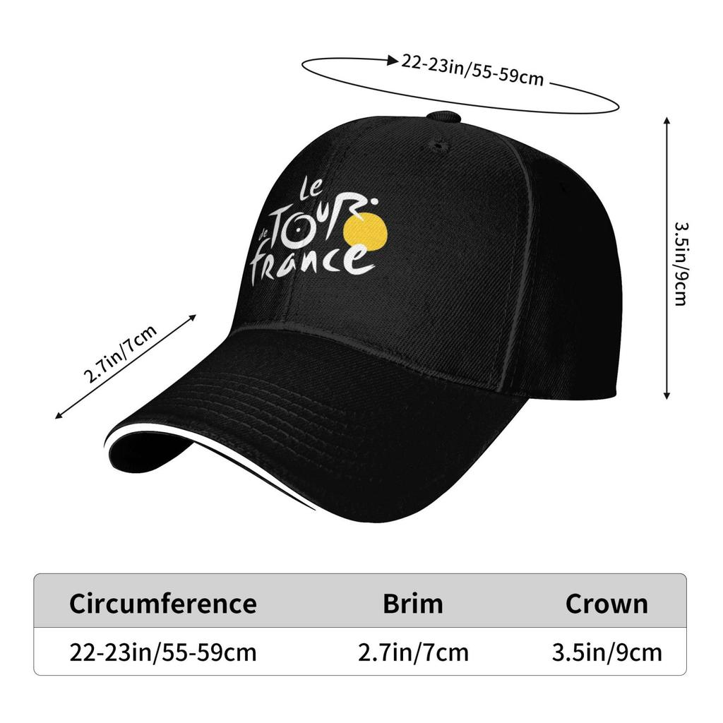 Tour De France Baseball Cap Fashion Men Womens Baseball Caps Washable Adjustable Dad Hats (Polyester)