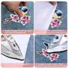 10pcs Bright Colors Embroidery Patches Bird Flower Style Sew On Patches Iron On Patches  For Clothes