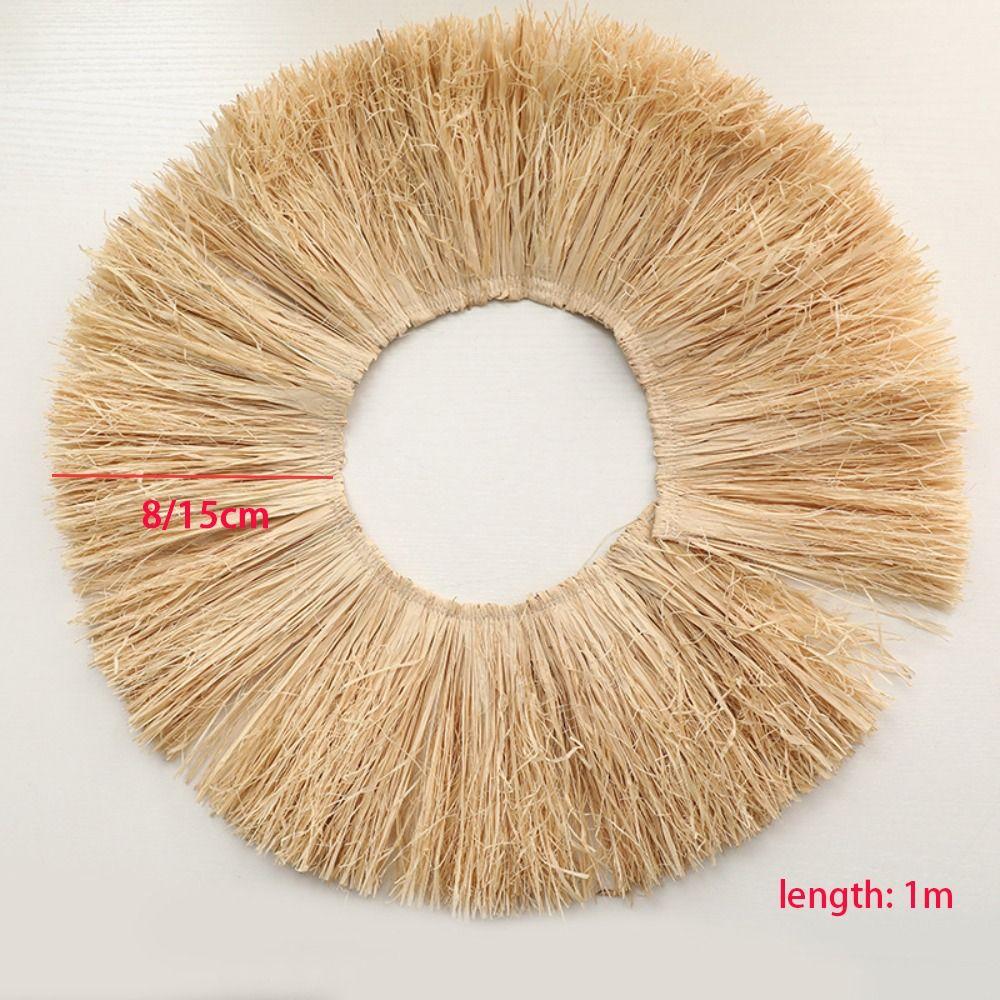 Jute Fringe Trim Natural Raffia Straw Tassels Home Furniture Background Wall Decoration Lafite Grass Wedding Garland DIY