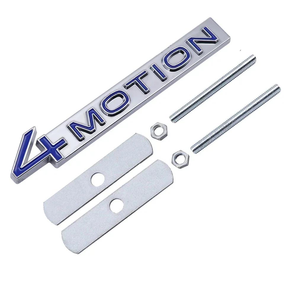 TCFJN1 Metall 4MOTION Logo Auto Frontgrill Emblem für VW Passat Touareg Golf Tiguan Polo CC Auto Karosserie Abzeichen Exterieur Zubehör