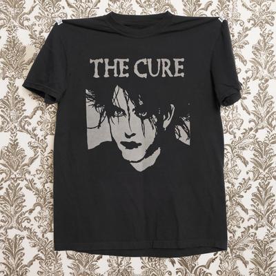 The Cure Robert Smith Band Unisex Cotton T-Shirt Black Cotton T-shirt