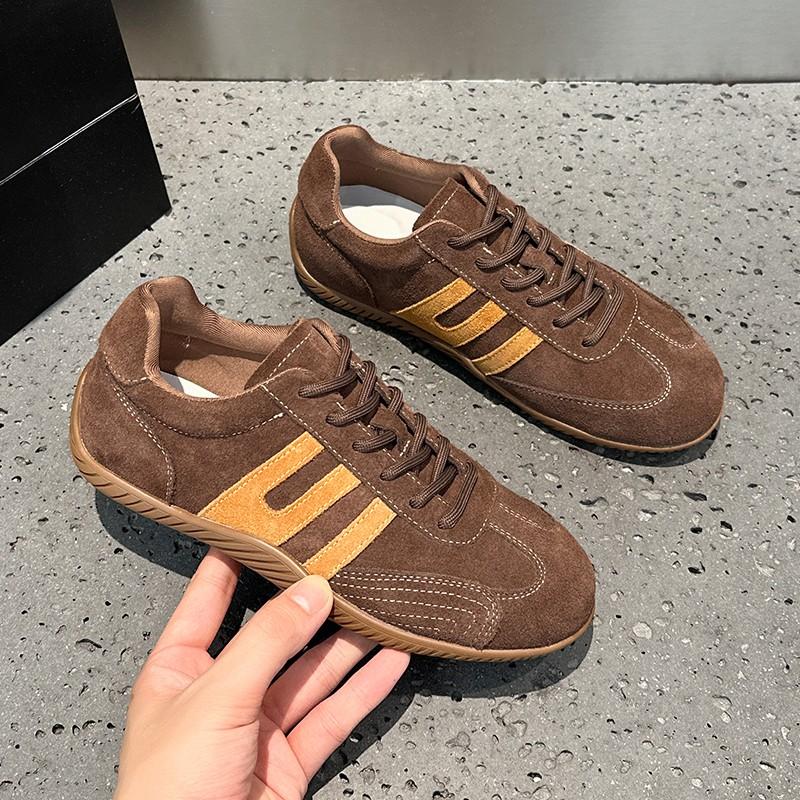 Leather Shoes Women's Autumn Models, Lightweight Soft-soled Sports and Leisure Shoes, Breathable and Versatile, Retro and Thin