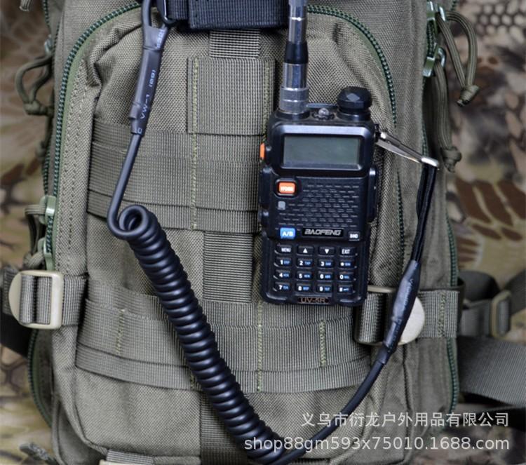 Universal Retractable Anti Lost Steel Wire Spring Tactical Waist Hanging Gun Lanyard