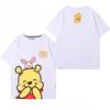 Winnie the Pooh Cute Shortsleeved Tshirt Summer Boys Girls Casual Tshirt Trend Comfortable Kids Clothing