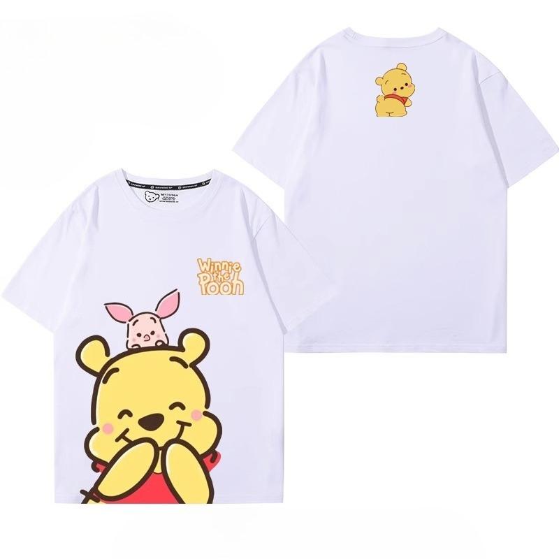 Winnie the Pooh Cute Shortsleeved Tshirt Summer Boys Girls Casual Tshirt Trend Comfortable Kids Clothing