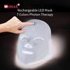 LED Light Face Mask Beauty Device Skin Brightening Soothing Facial Care Tool with Multicolor Light for Home Personal Skincare