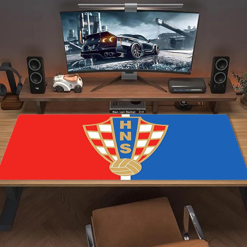 Croatia National Football Team Print Cushion Non-slip Laptop Tablet Big Mousepad XXL Mat Mini PC Playmat With Lock edge