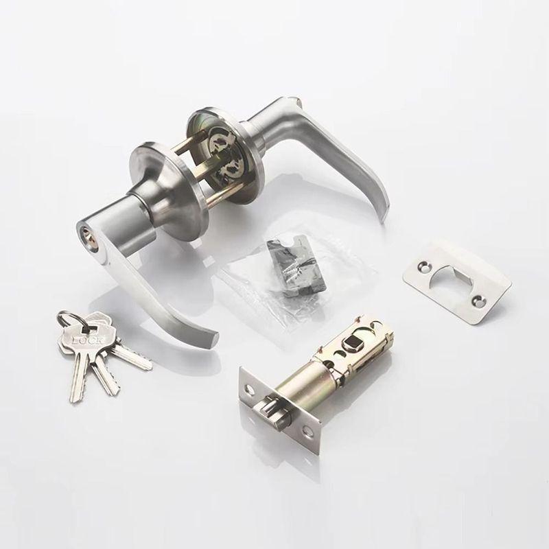 1Set Durable Three-Pole Spherical Knob Lock Aluminum Alloy 25-45mm Door Handle Lock with 3 Keys Entry Sliding Keyed Locks