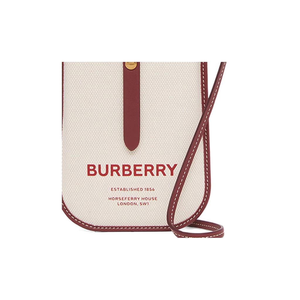 Burberry Letter Print Cotton Anne Phone Case Shoulder Bag Backpack Regular Color Block Women bags 8036713